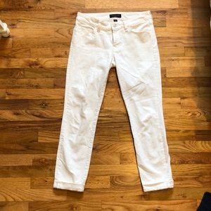 Banana Republic white skinny jeans